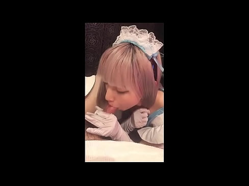 ❤️ Idol japonez [mayuka], kostum shërbyese franceze, pjesa 1, blowjob dhe kërcitje me locion ❤  Seks tek ne ﹏
